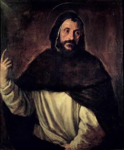 St. Dominic by Tiziano Vecelli